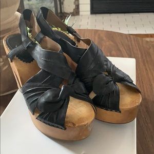 Free People LTHR clog, sz. 8